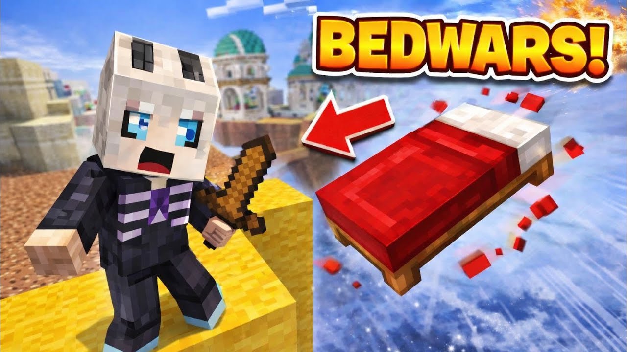 Minecraft bedwars! (I got carried)