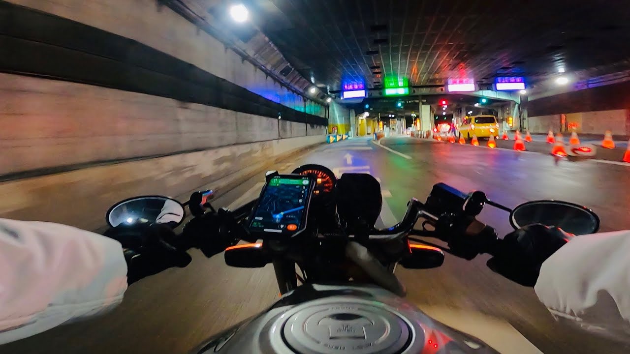 Honda VTR250  Pure Sound - Yokohama Night Ride
