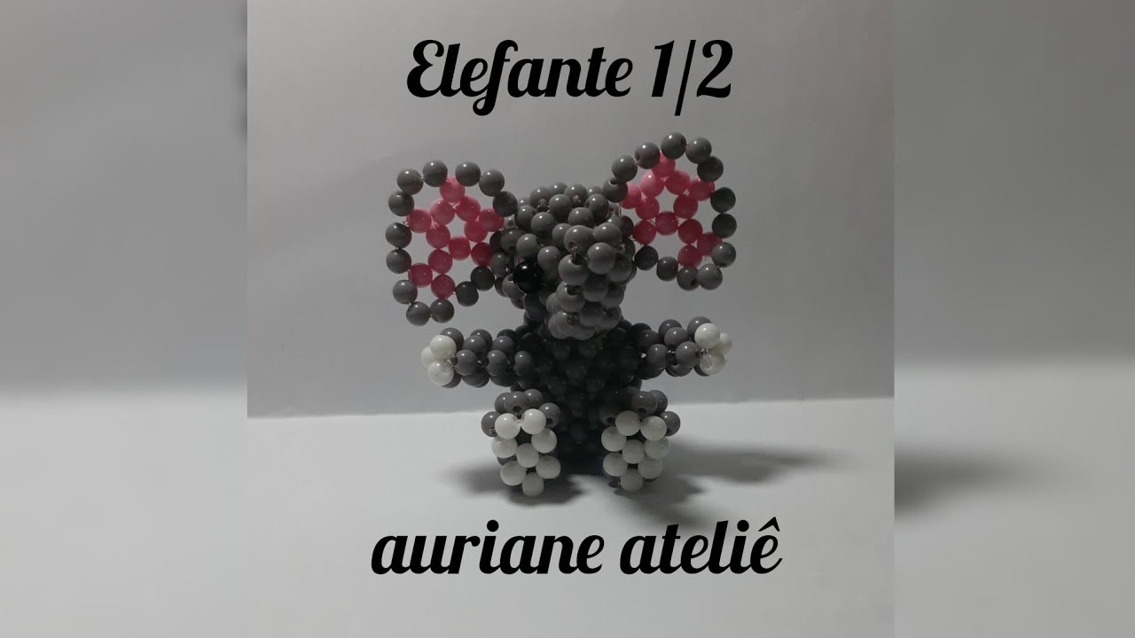 Elefante de miçangas 1/2