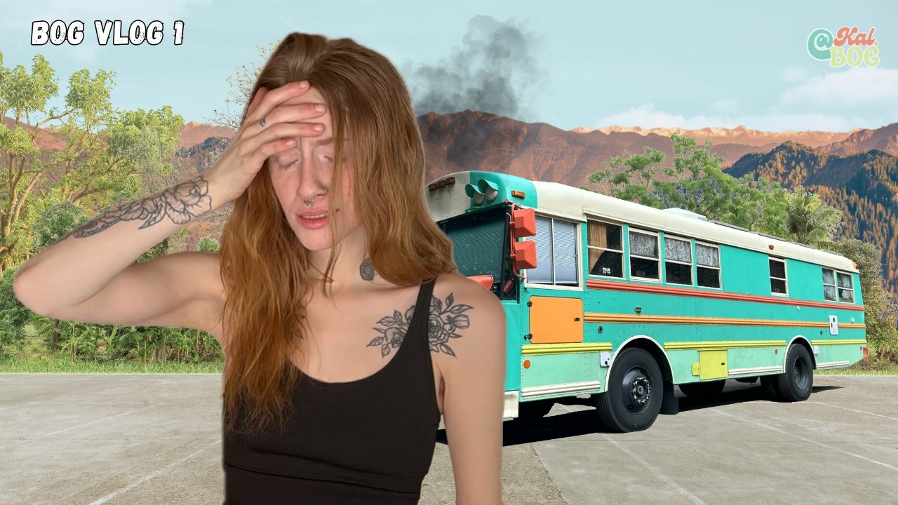 we BROKE the bus... | BROKEN down bus / van life vlog