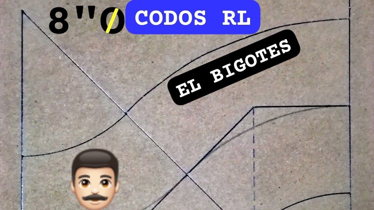 CODOS UNIDOS INVERTIDOS TENIENDO DISTANCIA TOTAL DE BISEL A BISEL