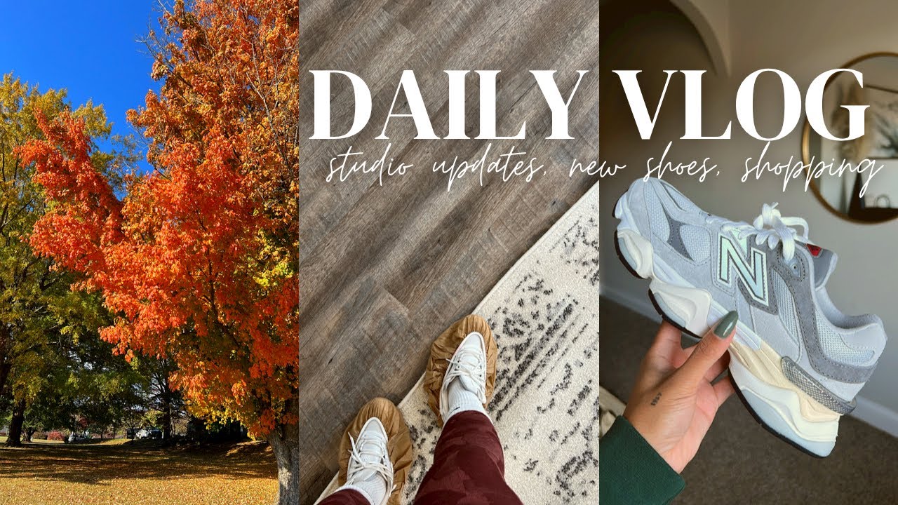 a daily vlog: new shoes, shopping, clean with me, and more | Faceovermatter