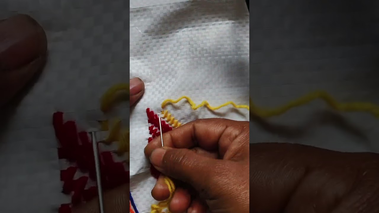Plastic ason embroidery design tutorial 🪡👌##ason#tutorial 