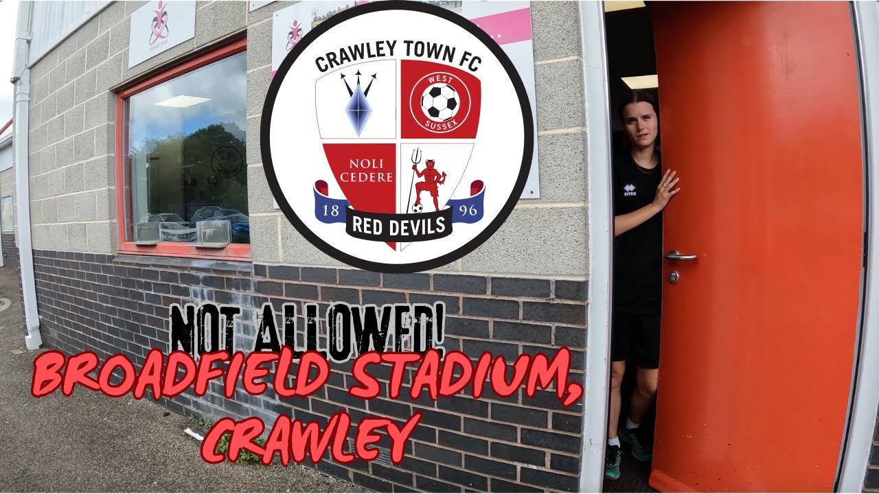 NO STATUES, NO. NOT AROUND HERE 👀⚽️ (BROADFIELD STADIUM, CRAWLEY)