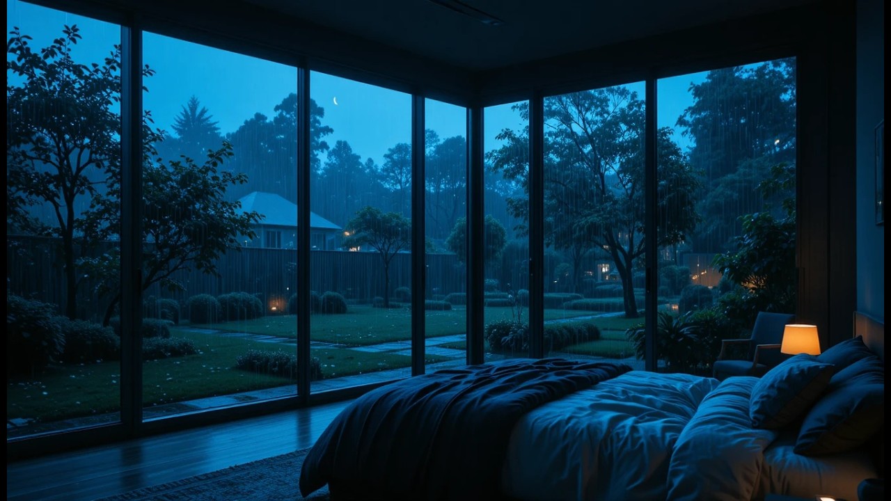 Rain Sounds for Sleeping – Deep Sleep Rain White Noise for Insomnia Relief