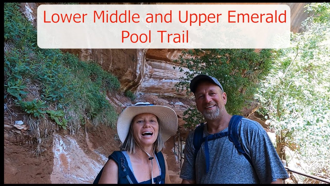 We hiked the Lower, Middle, and Upper Emerald Pools Trail in Zion National Park, Utah.