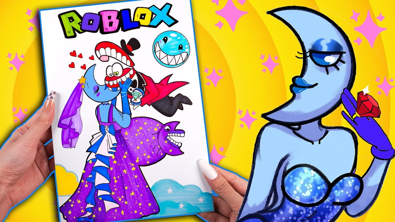 🎪Paper DIY 🎪 CAINE & MOON Love Story Get Abstracted? | Wedding Outfit Blind Bag ASMR |Digital Circus