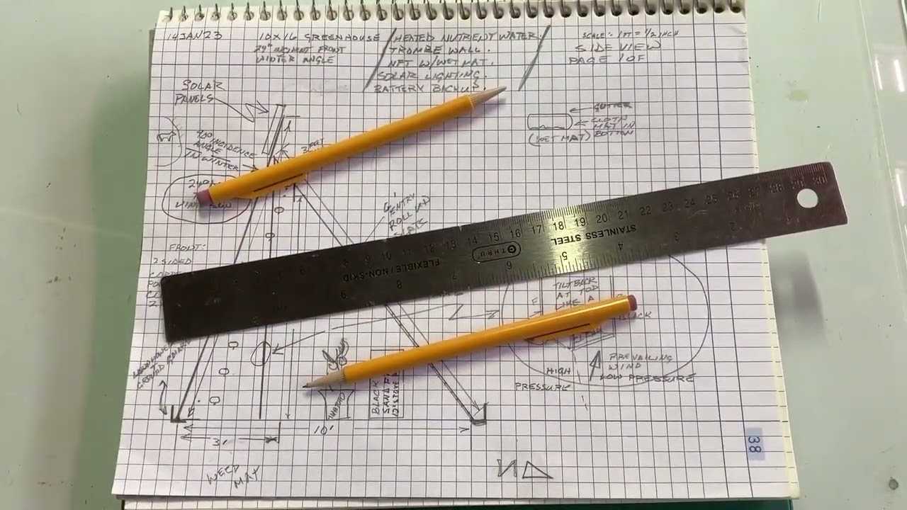 A-Frame Greenhouse: Polycarbonate, forced air walls, passive heat/cool + solar panels. Build Part 1.
