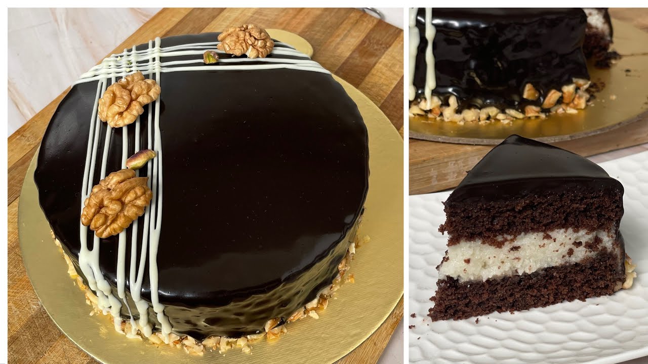 Super Easy Chocolate Ding Dong Cake | No Cream, No Eggs, No Oven Chocolate Cake | Chocolate Cake