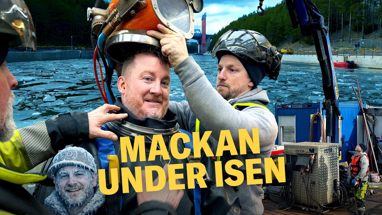 Tuffaste hantverket? Mackan jobbar som anl&auml;ggningsdykare!