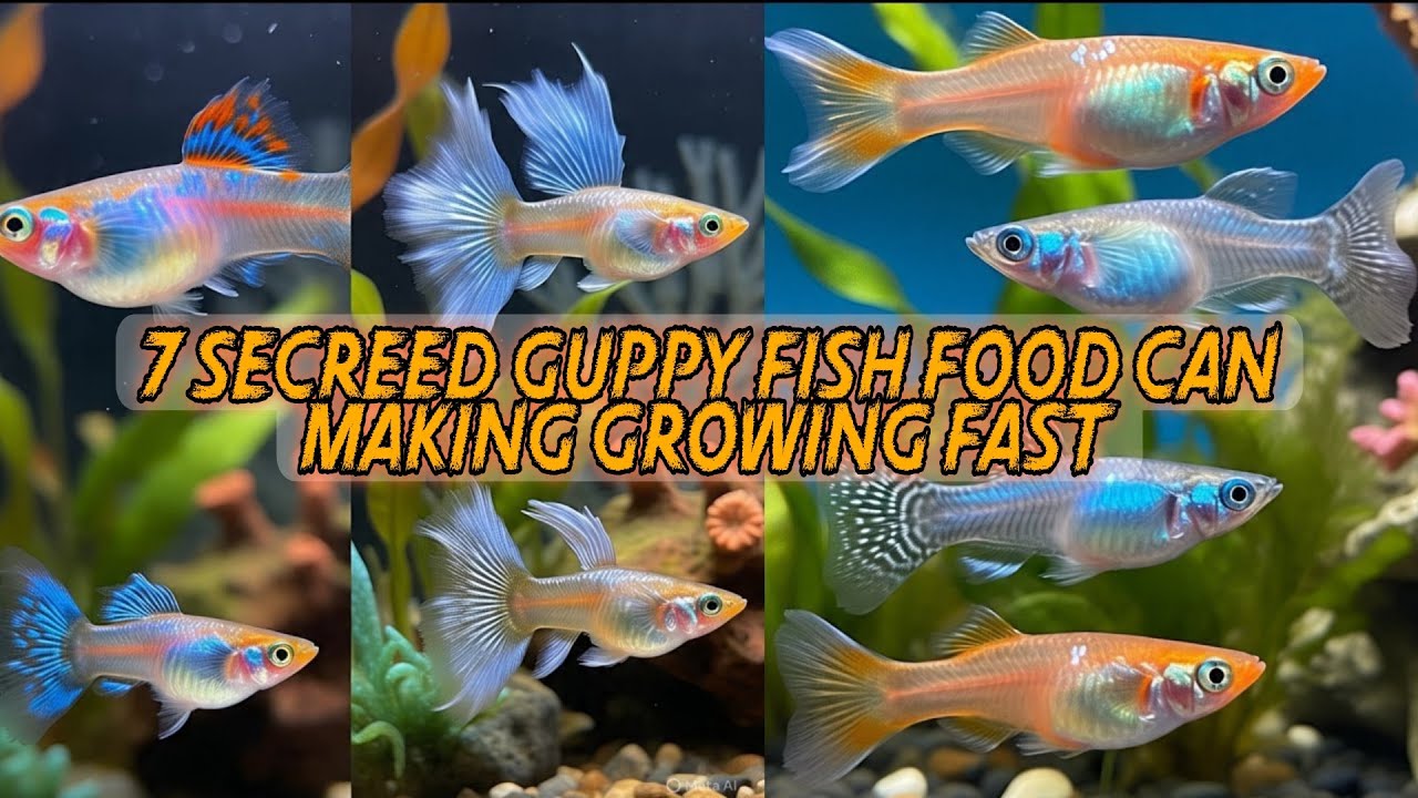 7 Secreed guppy fish food can making growing fast