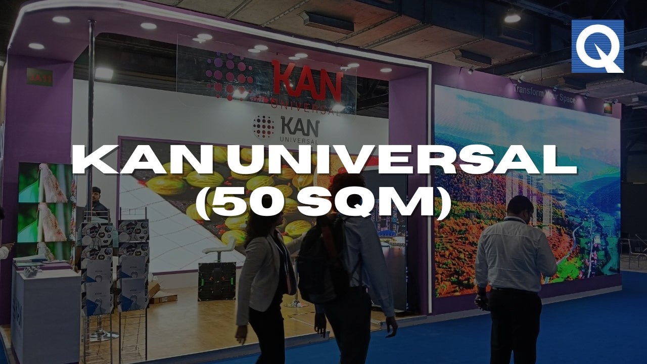Kan Universal 50 SQM Stall Designed & Fabricated at AV-ICON | PALM EXPO 2025