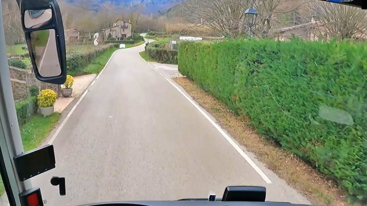 Mercedes Benz Tourismo. Viaje por La Garrotxa de Olot a San Privat d'en Bas (Girona).