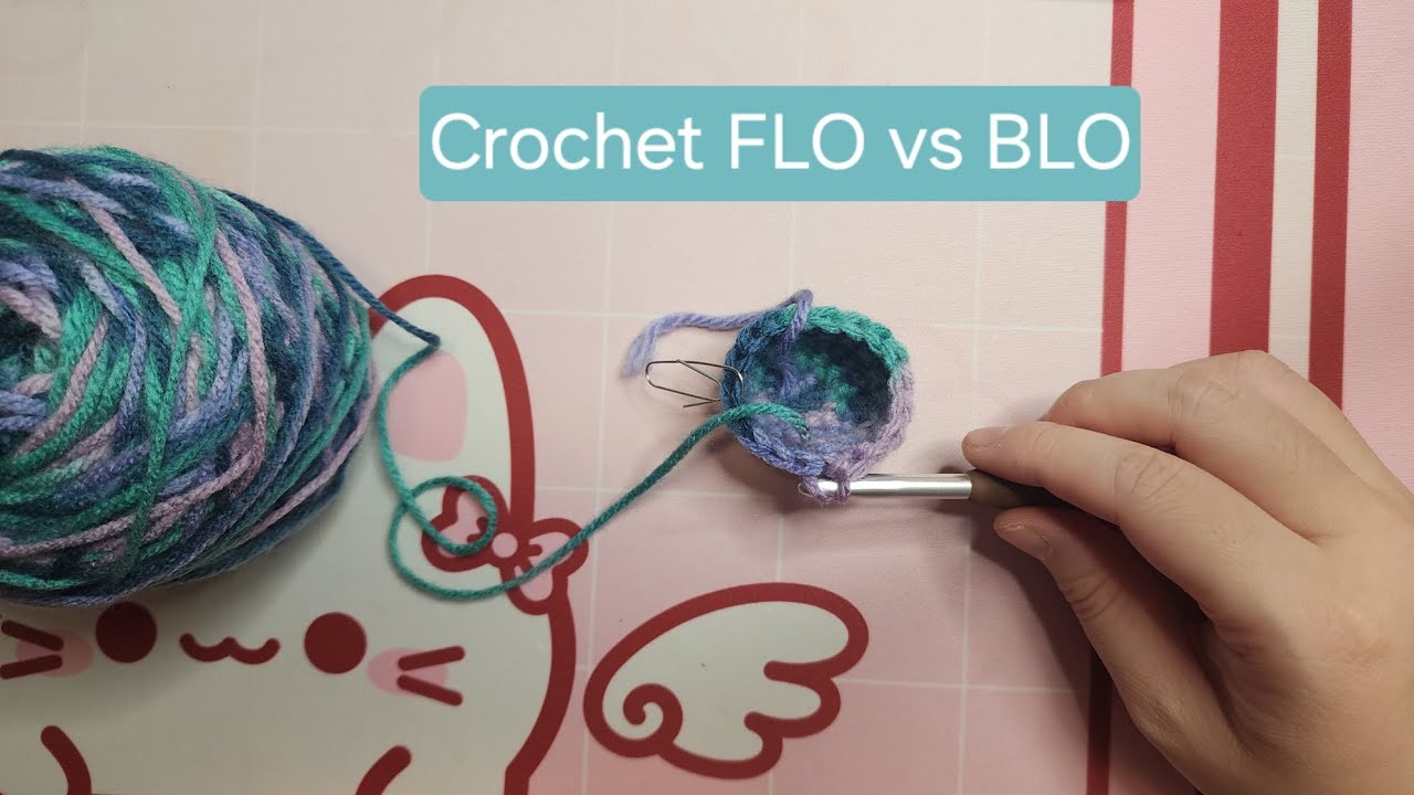 Crochet FLO (Front Loop Only) vs BLO (Back Loop Only)