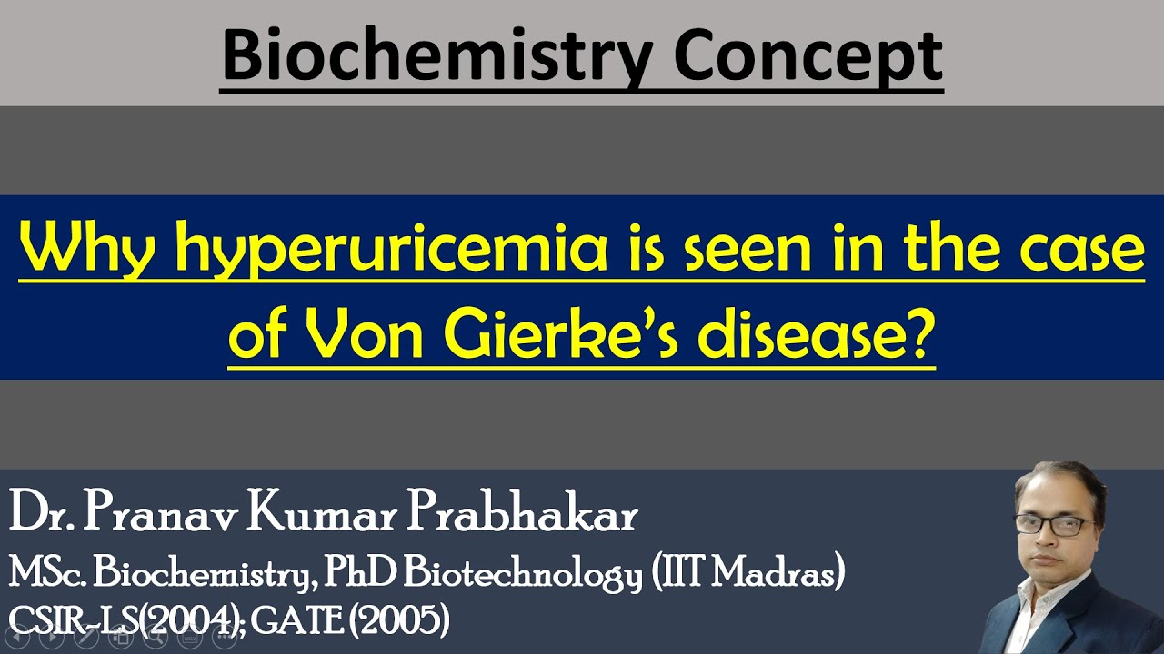 Why hyperuricemia is seen in the case of Von Gierke’s disease?