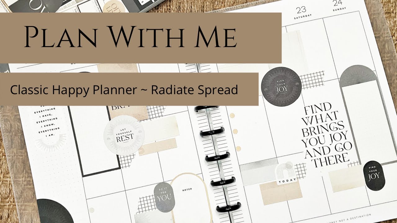 Plan With Me | Radiate  April 18th - 24th | Happy Planner