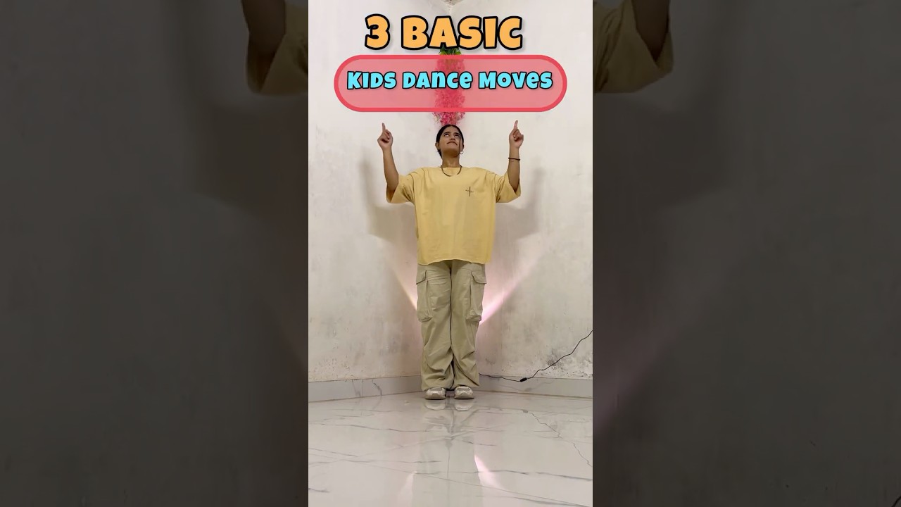 3 Basic Kids Moves 😍 #kidstutorial #dance #dancetutorial #beginnertutorials