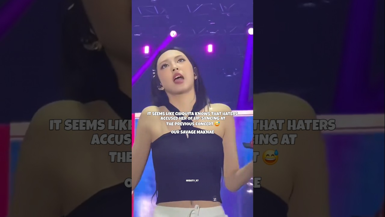 #CHIQUITA knows that haters accused her of lip-syncing at the previous concert #babymonster