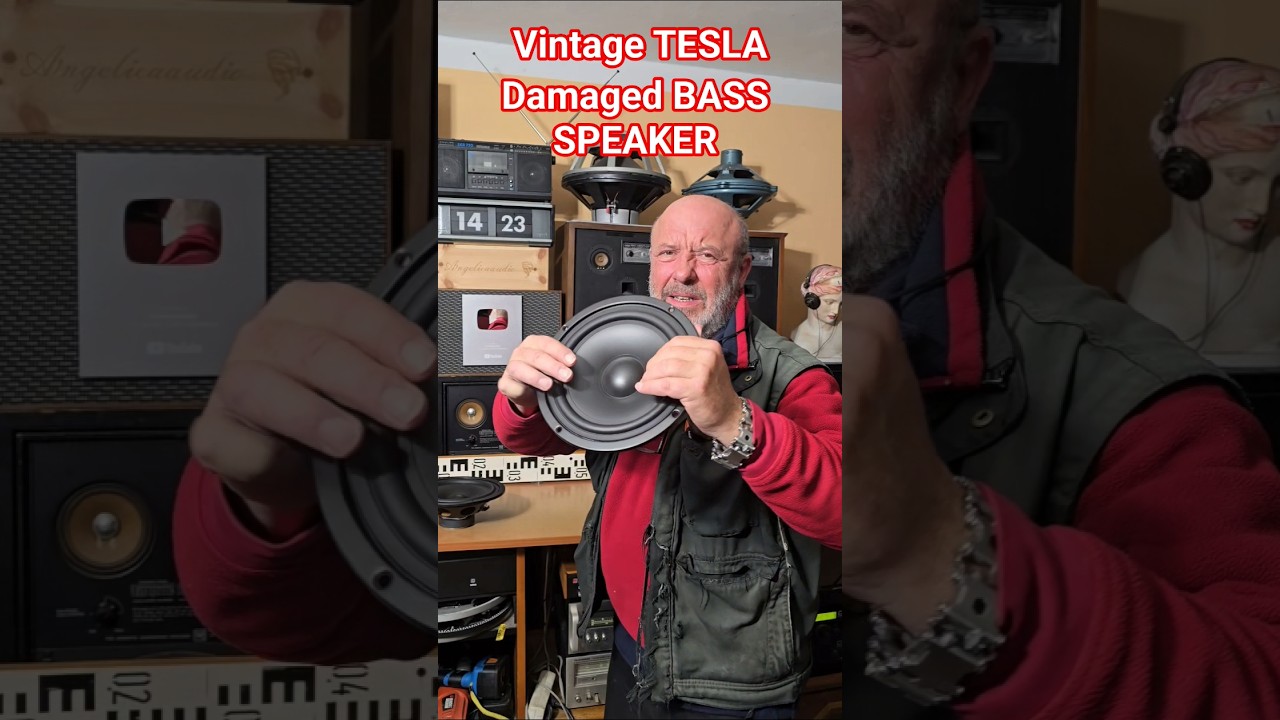 Damaged Vintage Tesla BASS SPEAKER: Final Brutal Showdown