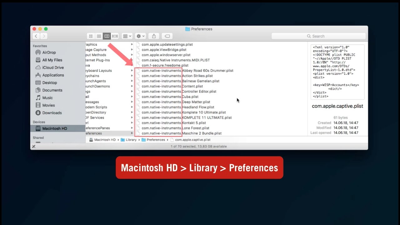 Uninstalling NI Software from a Mac Computer