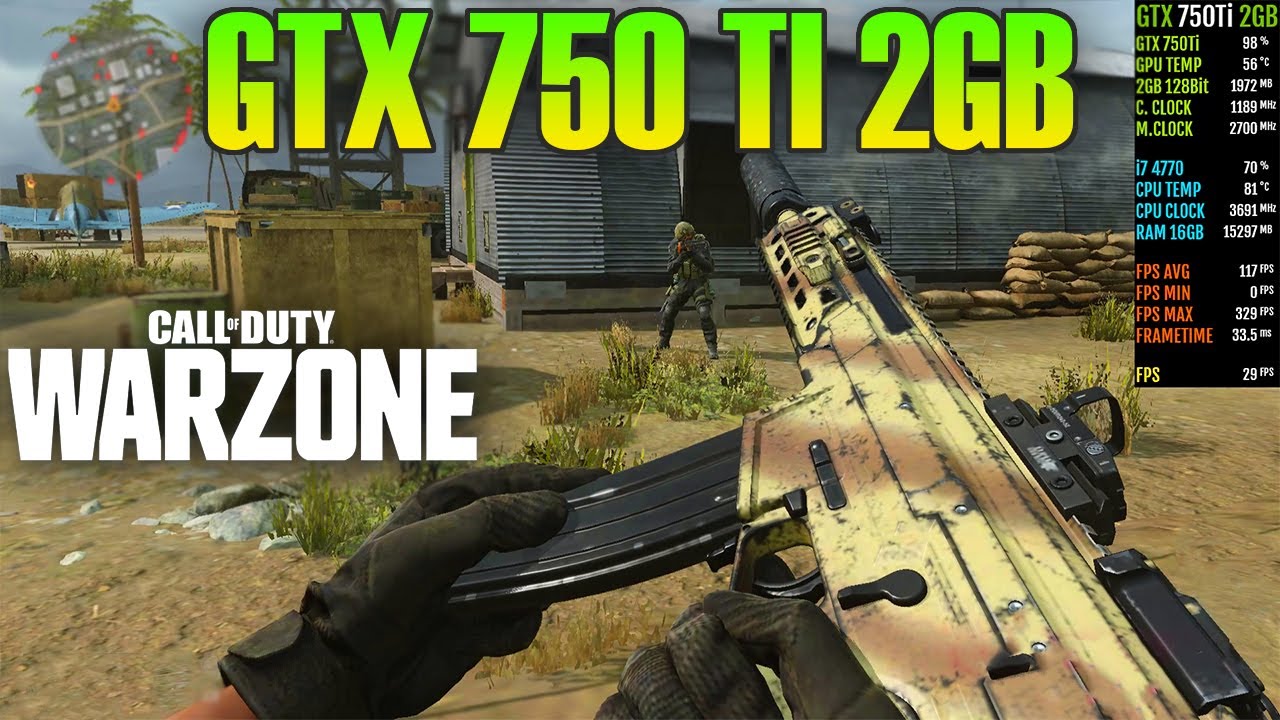 Call of Duty Warzone - Online Game - GTX 750 Ti 2GB - Best Setting - 1080p
