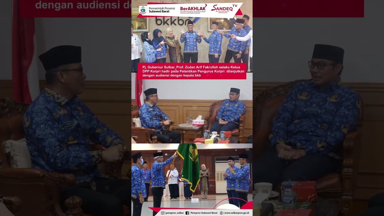 Pelantikan Pengurus Korpri BKKBN Pusat @kominfosulbar@sandeqtv11@ikp#korpri