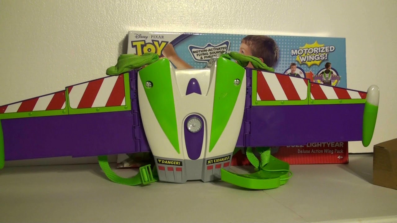 Buzz Lightyear Toy Story Deluxe Action Wing Pack Toy Review