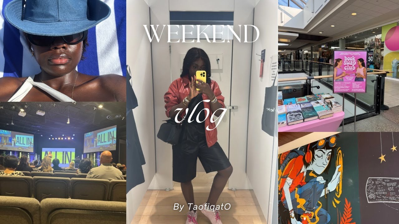 Pool Day, Curls & Cute Fits | Summer Vlog + Book Chat + Natural Hair | TaofiqatO