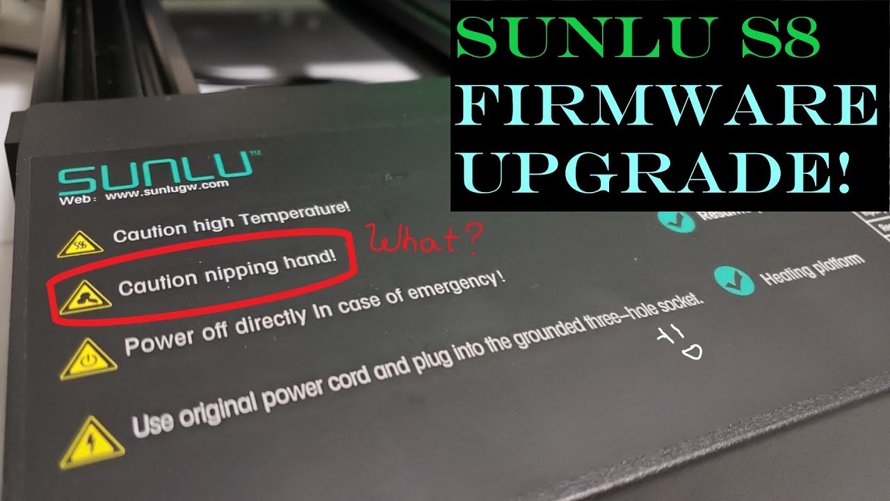 Installing Updated Firmware on the Sunlu S8 [Marlin TH3D][Custom Boot Screen!]