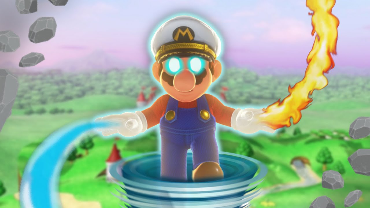 Mario Odyssey but I added Elemental POWER-UPS