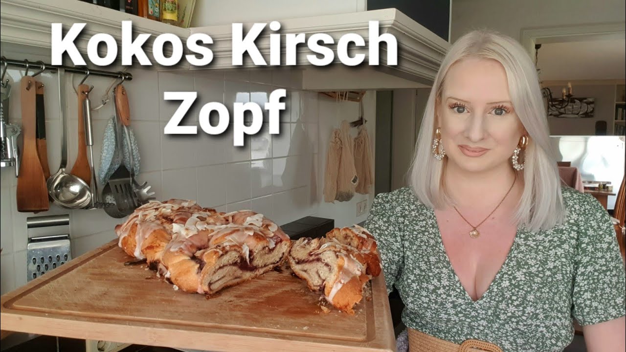 Vegan | Kokos Kirsch Zopf | Osterzopf