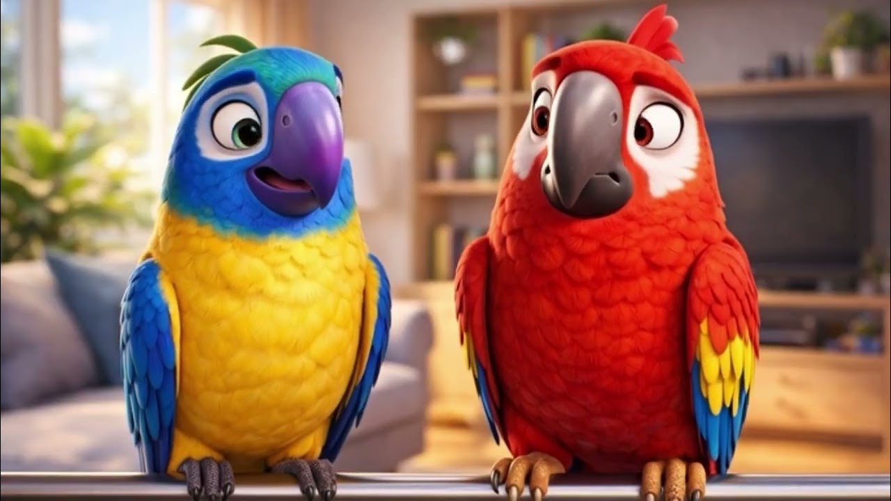 Parrot Couple Game That Talked BACK Like Cartoon Characters! 🦜🦜✨