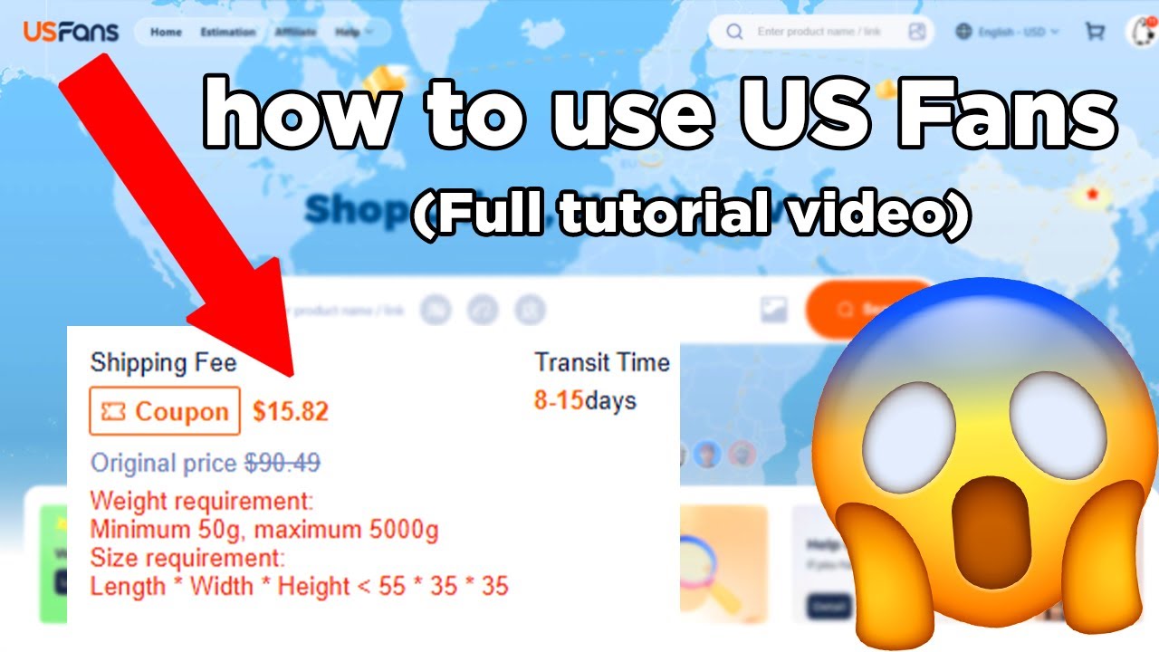 HOW TO USE US FANS CHEAPEST SHIPPING EVER!! (Buying and Shipping Tutorial)