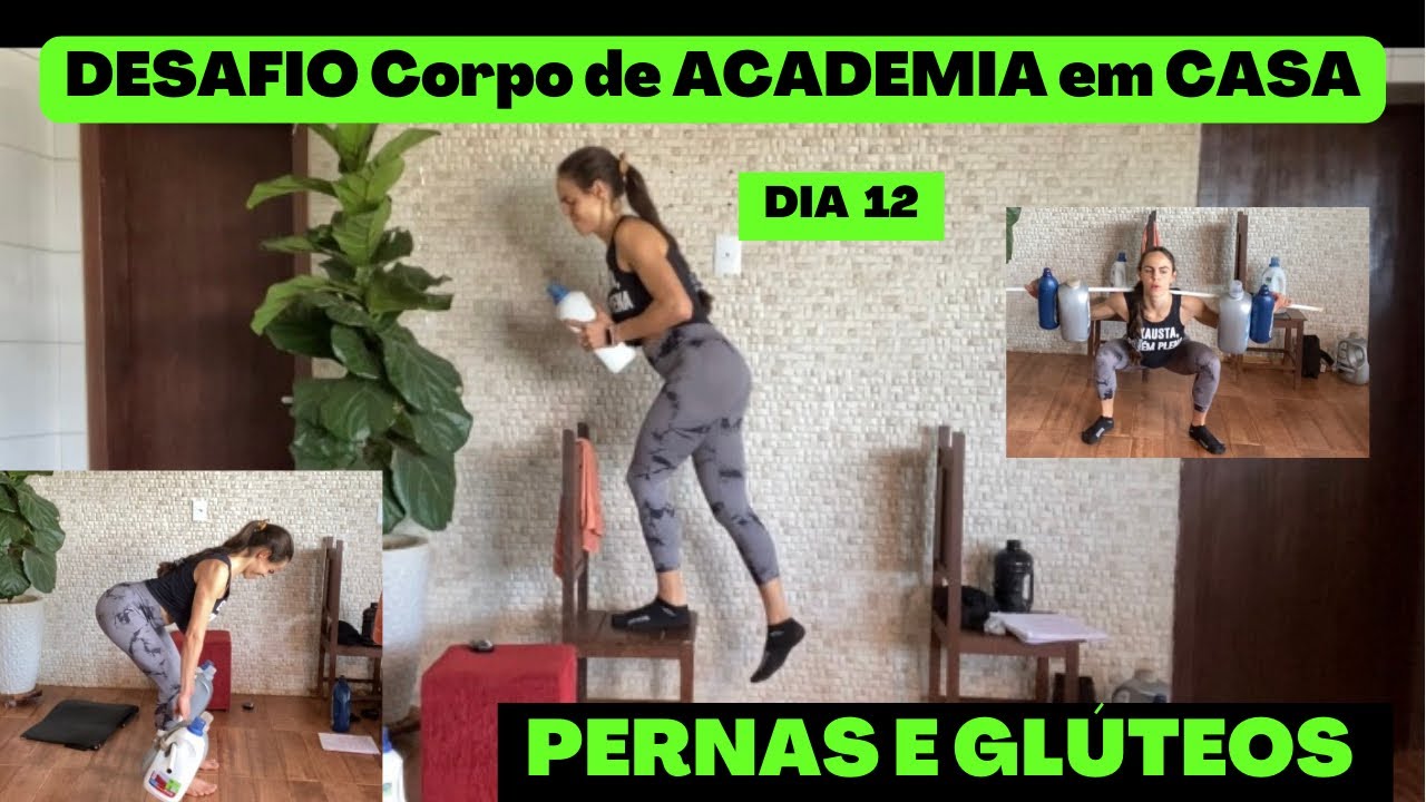 Treino potente de PERNAS e GLÚTEOS em casa! #dia12