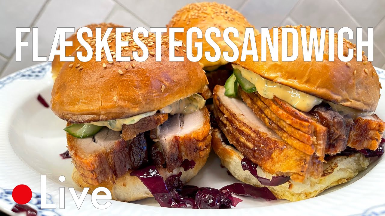 Flæskestegssandwich med Johanne Aka. Dipdronningen