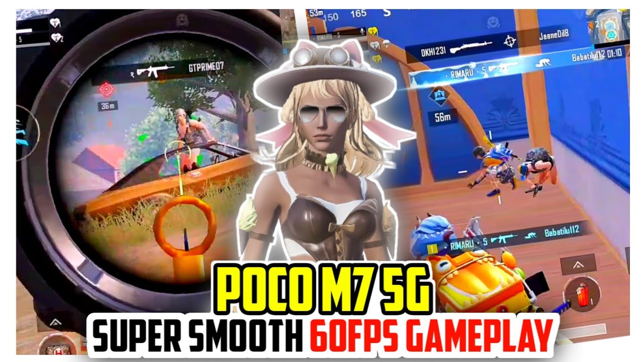 Poco M7 5G 🔱 Super Smooth 60Fps Gameplay 💯 Poco M7 5G Bgmi Gameplay | Jharkhande Gamer