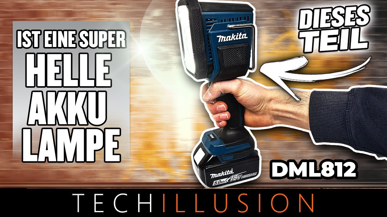 🔥UNFASSBAR HELL! 😱 MAKITA 18V Akku Handstrahler / Taschenlampe DML812Z - Review & Test