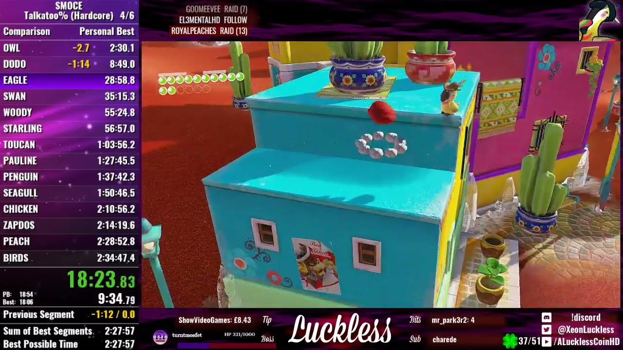 Super Mario Odyssey Talkatoo% (Hardcore) Speedrun in 2:19:22 (Current PB from 2019) [v1.3]