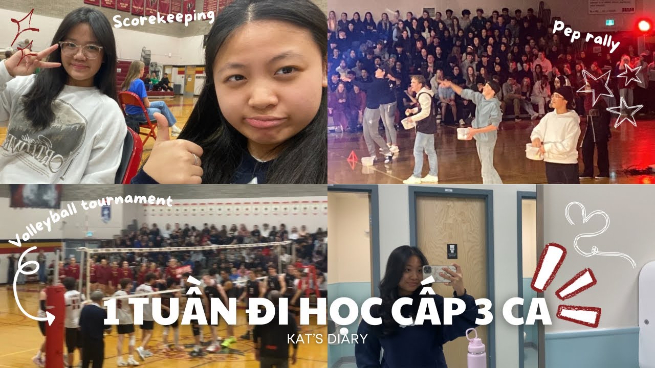 1 Tuần làm học sinh cấp 3 ở Canada 🇨🇦 | Pep rally, bóng chuyền, và nhiều điều bất ngờ 🎒✨