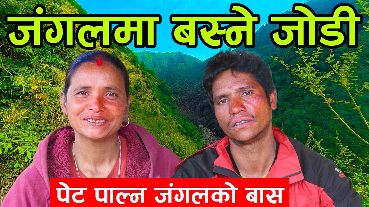 जंगलमा बस्ने जोडी ! पेट पाल्न जंगल पसेका गोठालो भन्छन् 'बिदेश भन्दा जंगलमै खुसी भएको छु'|kiranpaudel