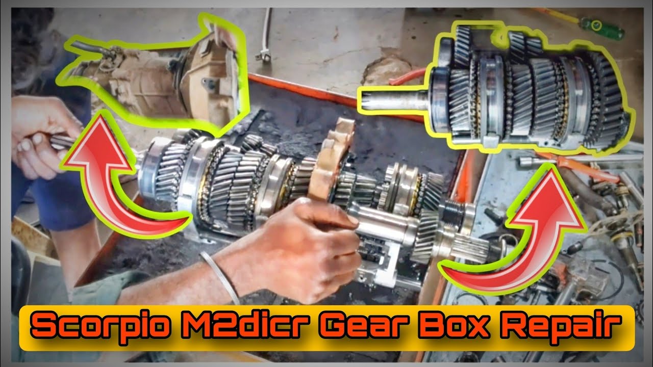 Scorpio M2dicr Gear Box Repair|| Ngt520 Gear Box Repair|| Gearbox Sound Problem 😰