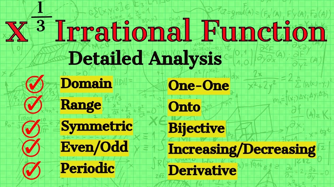 IIT-JEE 2025  | x^1/3 Irrational Function Detailed Analysis in Tamil | Justin Edwin #iit