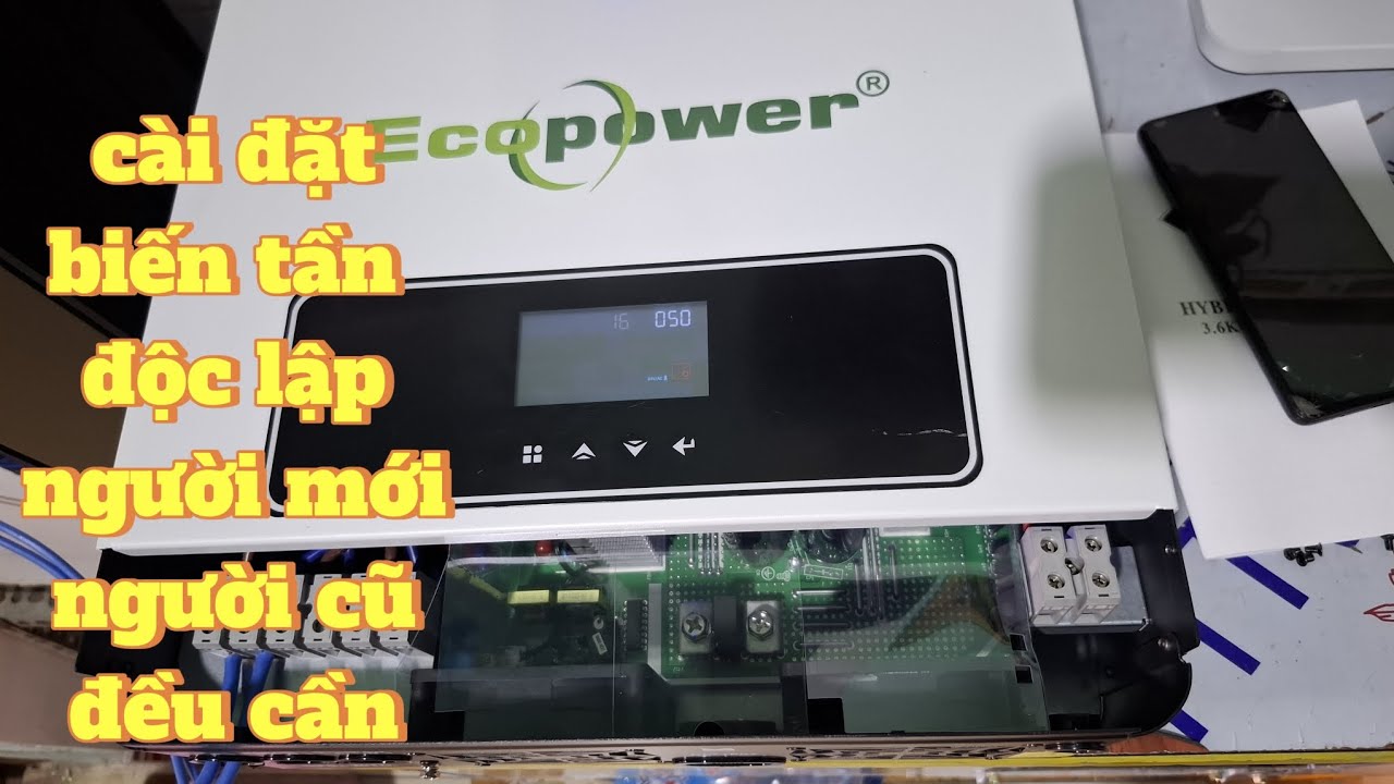 Hướng dẫn những cài đặt biến tần độc lập cơ bản và chi tiết p1