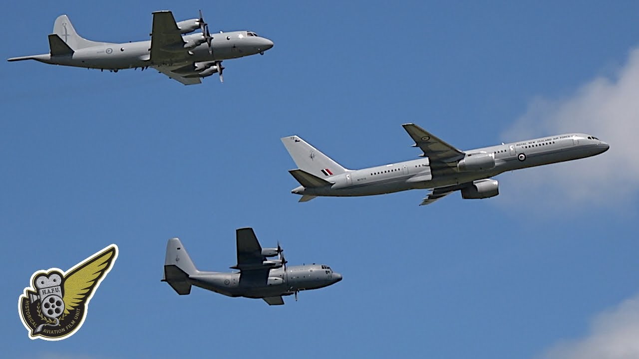 Three RNZAF Heavies - 757, Orion P3-K and Hercules C-130