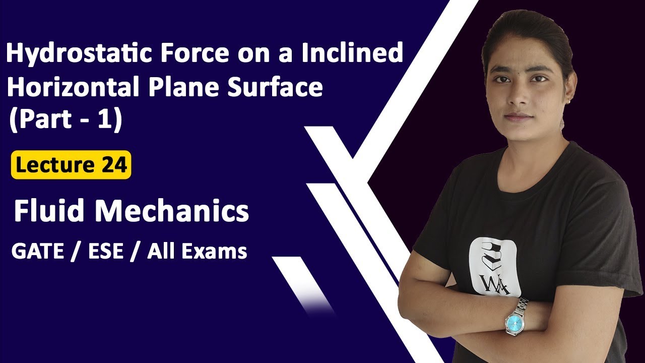 Hydrostatic Force on a Horizontal Plane Surface | Fluid Mechanics GATE Lectures in Hindi