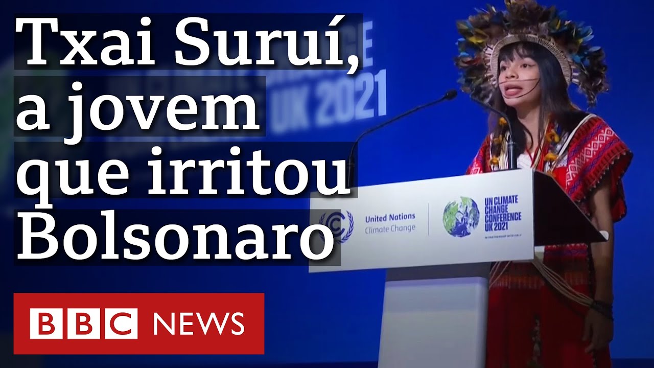 Quem &eacute; Txai Suru&iacute;, jovem que discursou na COP26 e foi criticada por Bolsonaro