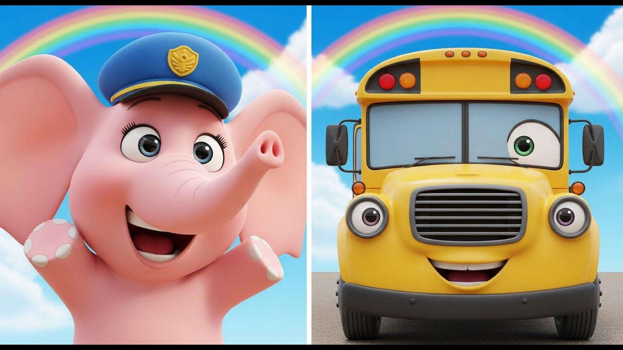 The Happy Sunshine Bus! 🌞 Wheels on the Bus Dance Song | No Crying, Just Fun! #cocomelon #kidssongs