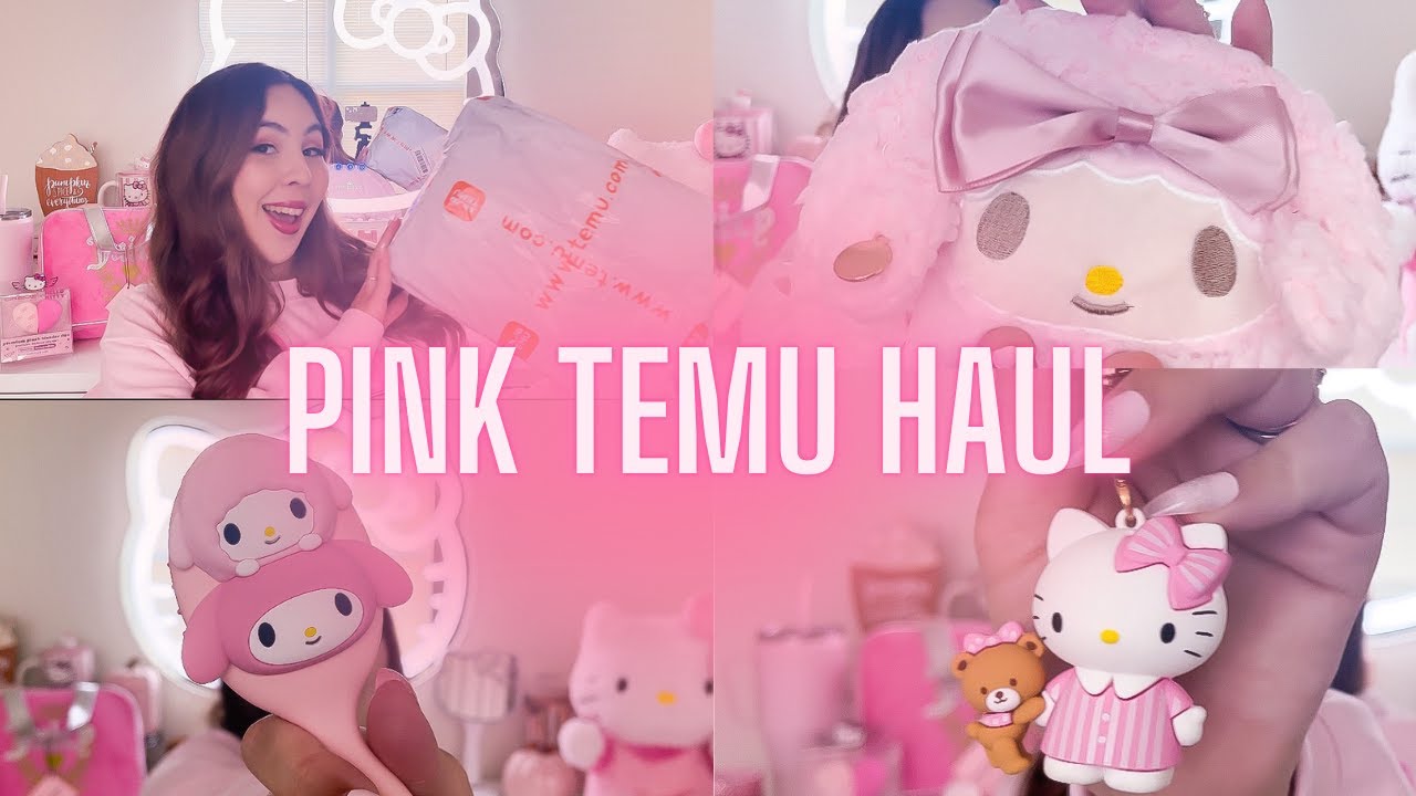 Pink & Sanrio Temu Haul 🎀 🌸👛
