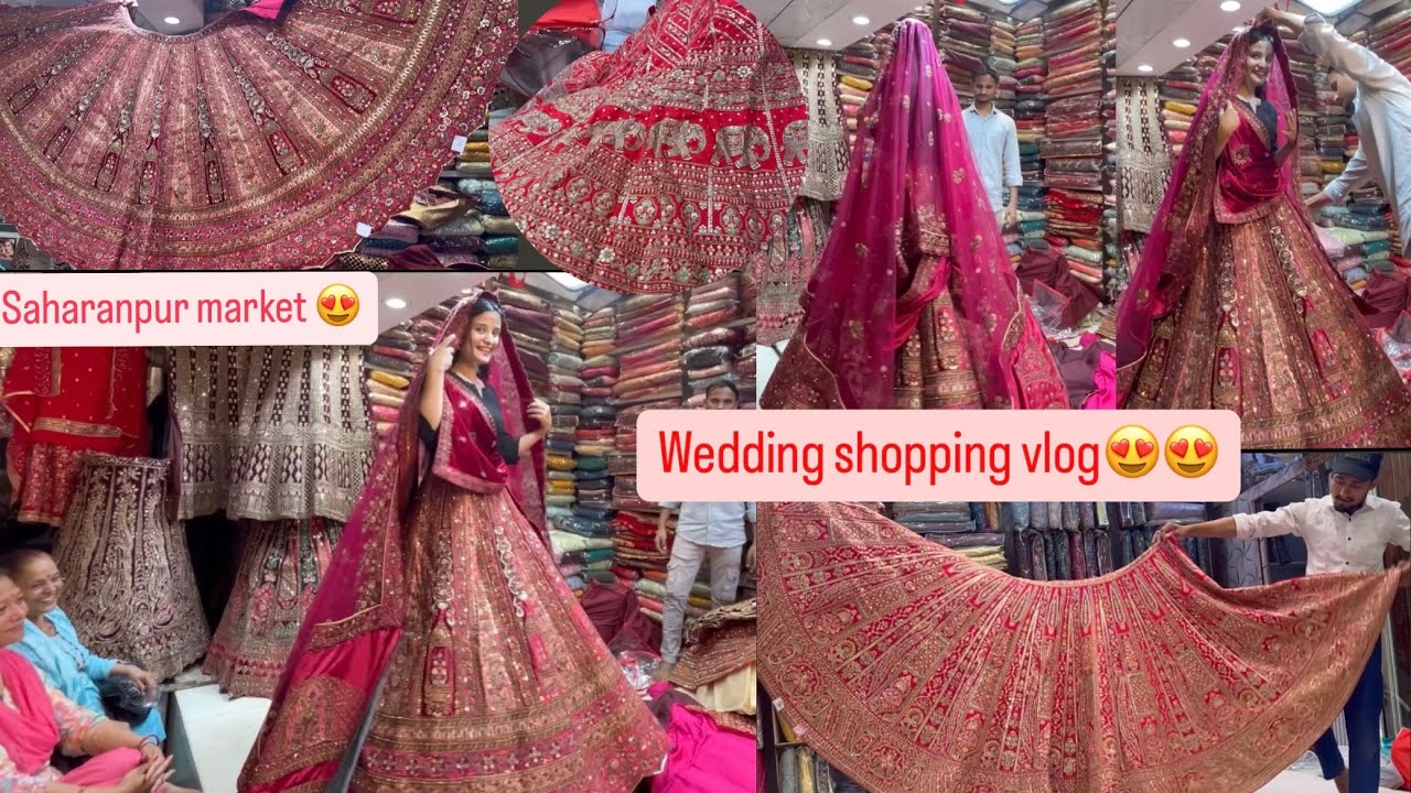 Wedding shopping vlog😍😍// exploring saharanpur market // sharing my honest experience//