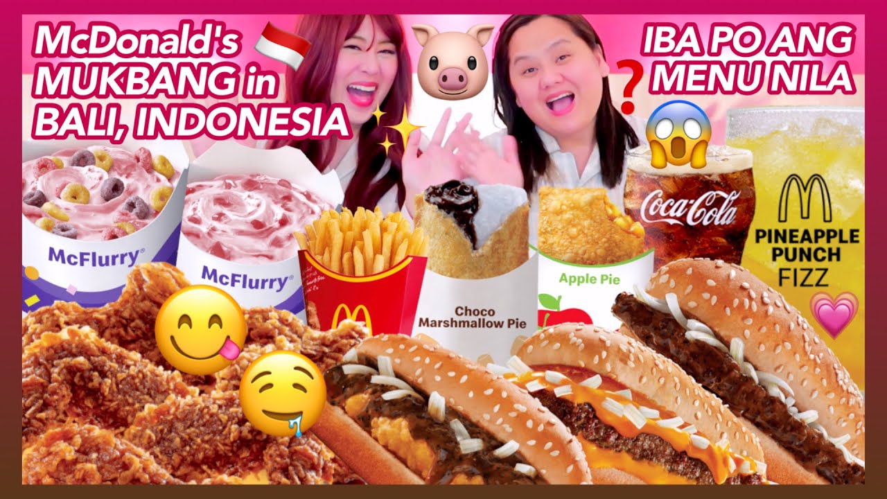 MCDO MUKBANG IN BALI, INDONESIA 🇮🇩✨ (IBA PO ANG MENU NILA 😱 MASARAP BA??? 🤔) | Eunice Santiago